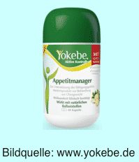 Hier sehen Sie den Yokebe Appetitmanager Yokebe Appetitmanager