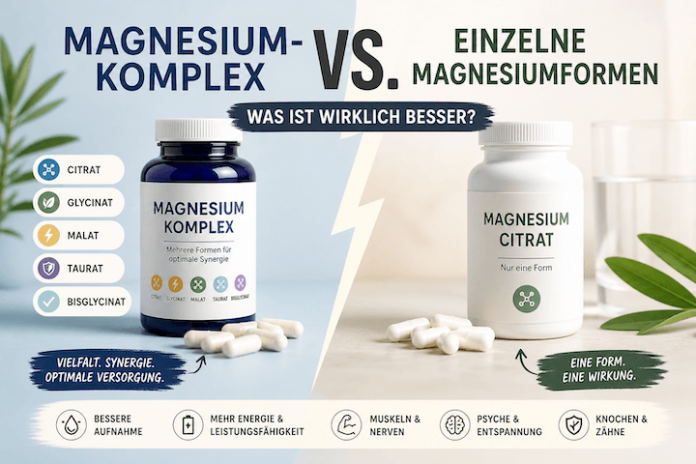 Magnesium-Komplex vs einzelne Magnesiumformen